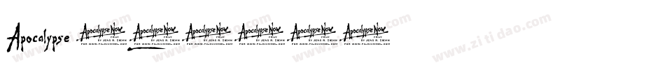 Apocalypse 1字体转换